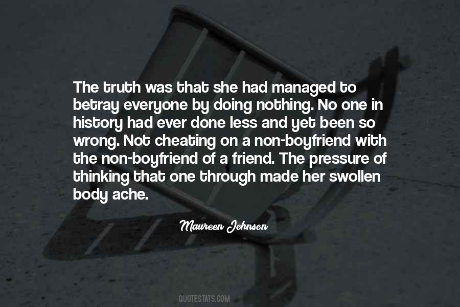 Quotes On Cheating Friend #1260829