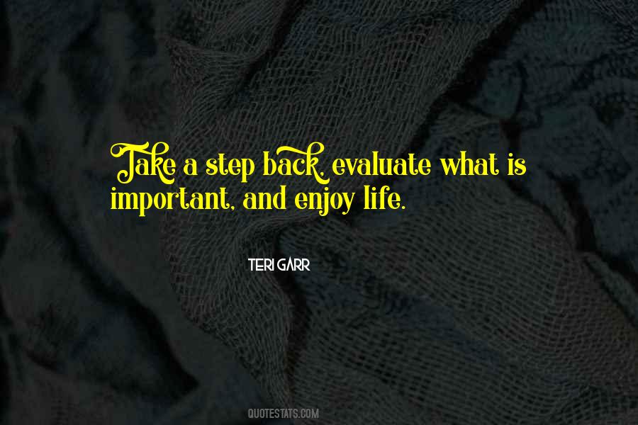 Take A Step Back Quotes #1428432