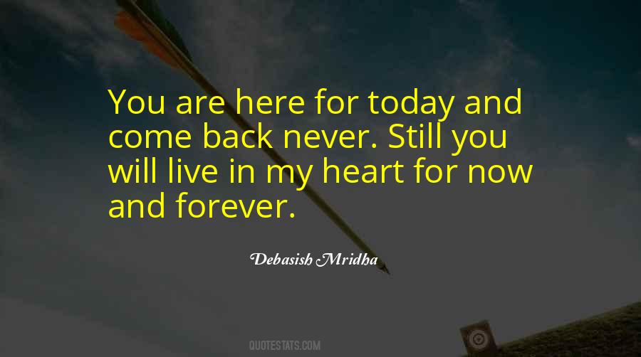 Quotes On Come Back In My Life #266637