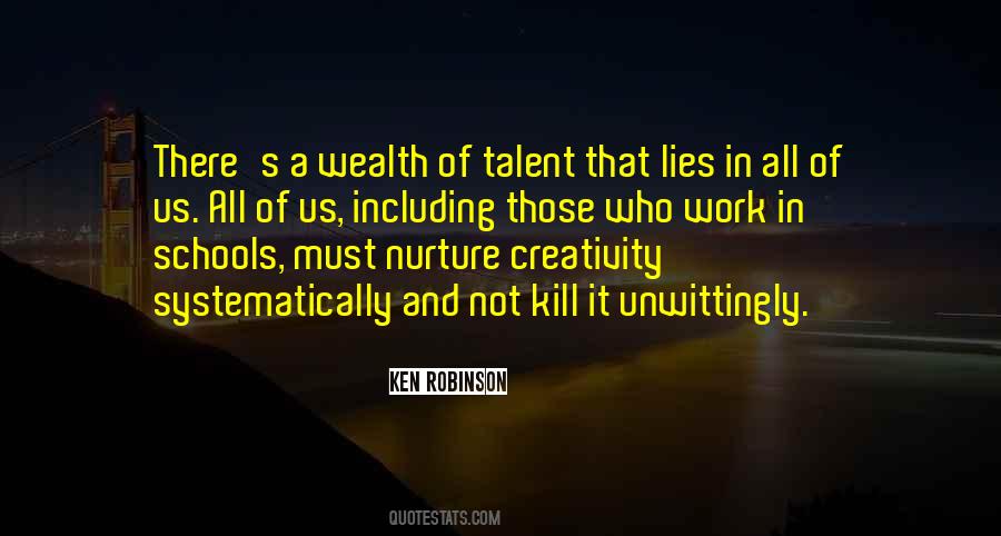 Quotes On Creativity And Talent #141803