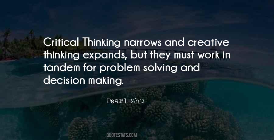 Quotes On Critical Thinking And Decision Making #493326