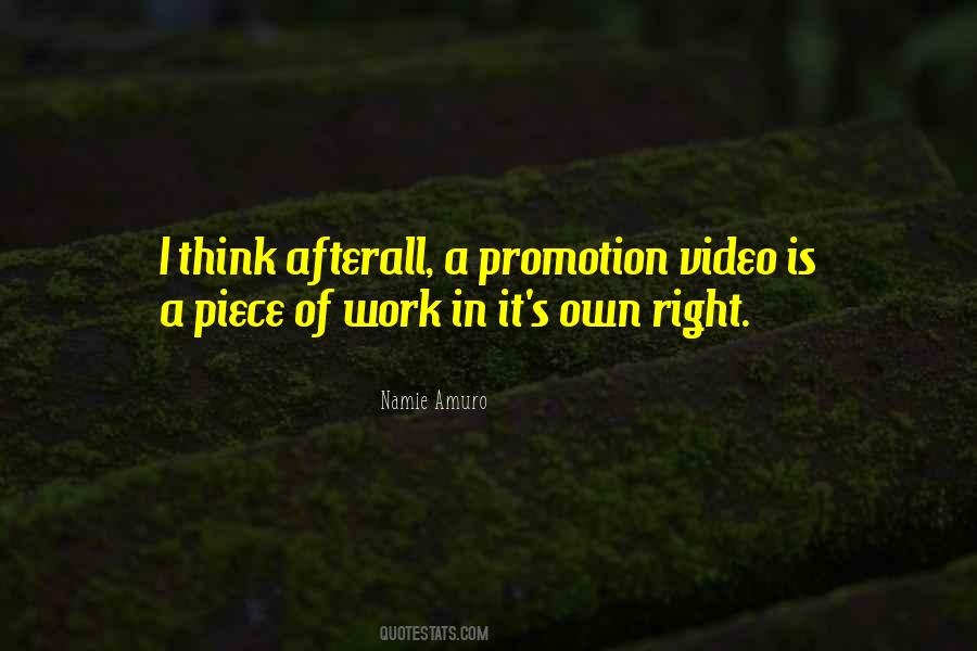 Work Promotion Quotes #981691