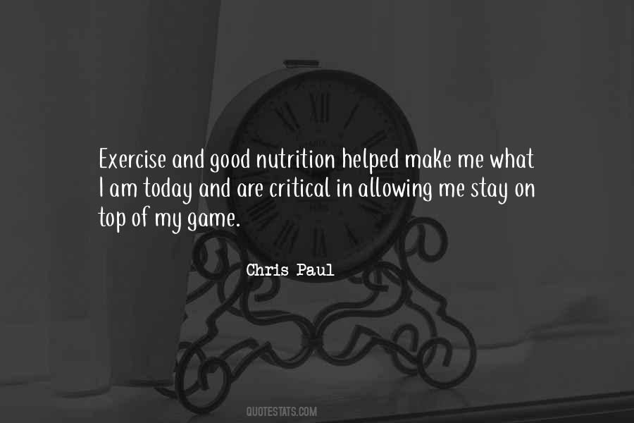 Quotes About Nutrition And Exercise #1156458