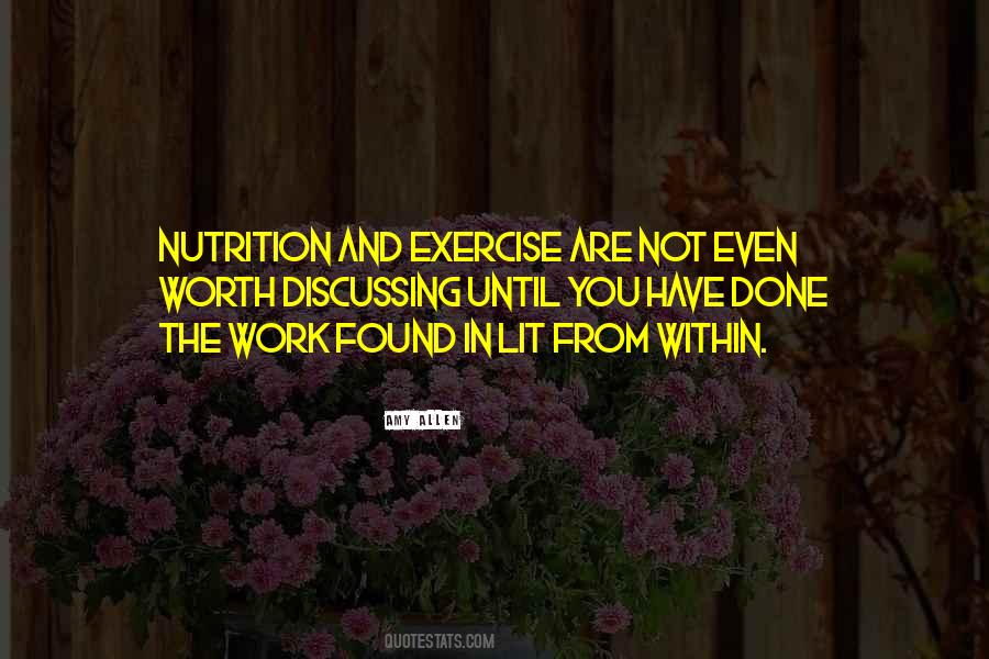 Quotes About Nutrition And Exercise #590529