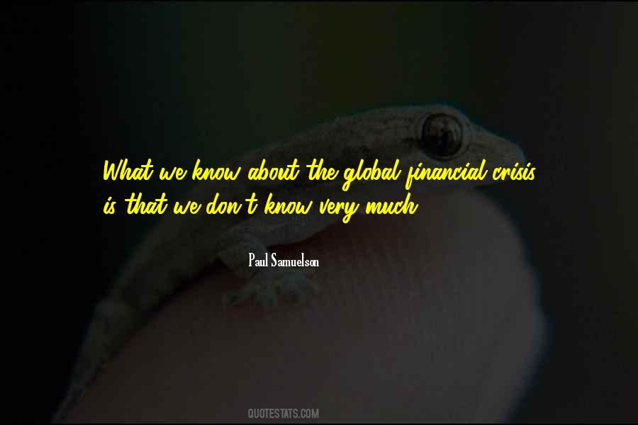 Global Financial Crisis Quotes #66494