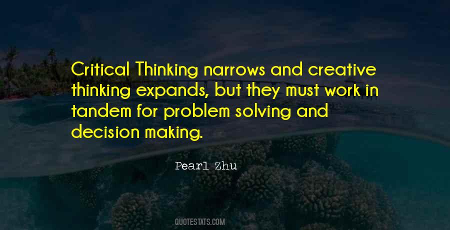 Quotes On Decision Making And Problem Solving #493326