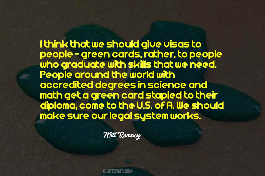 Green Cards Quotes #307727