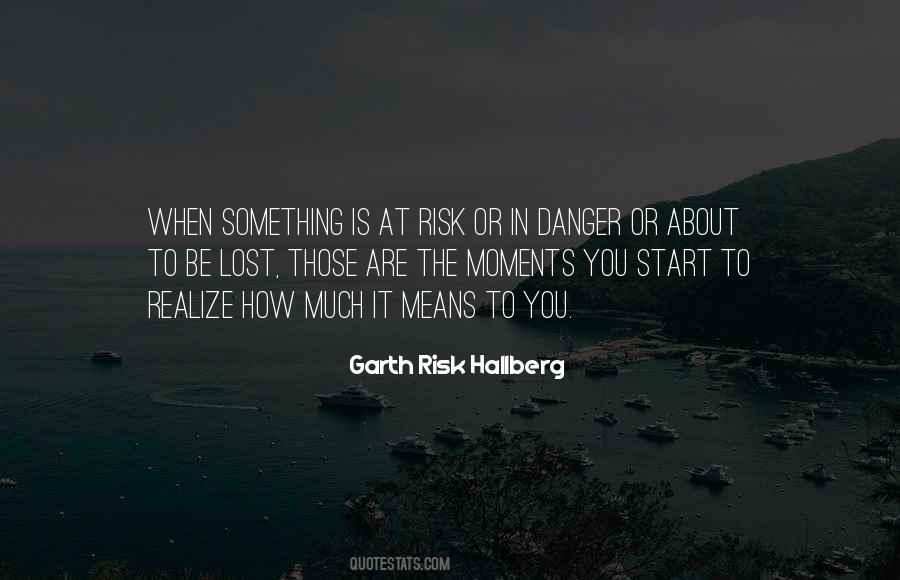 Danger Or Risk Quotes #1239342