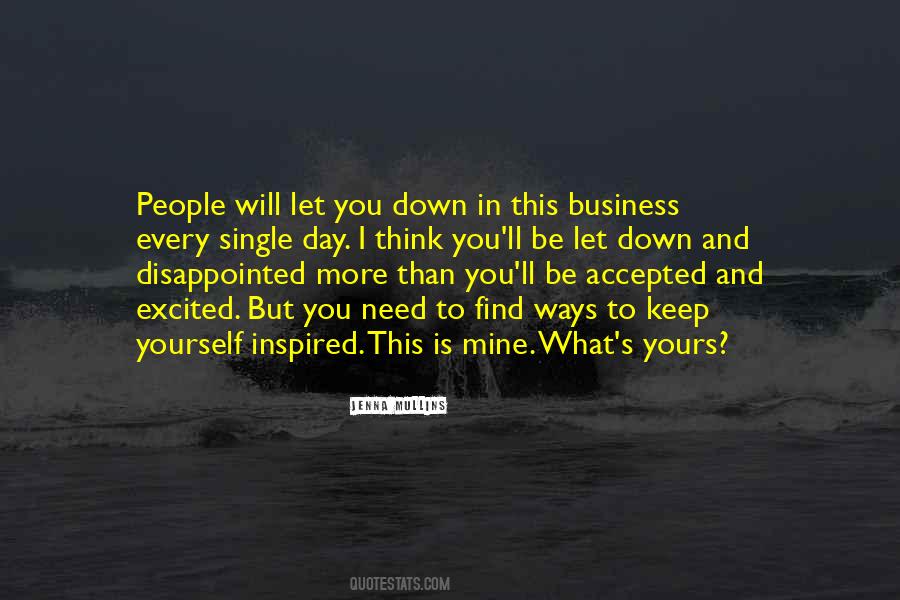 Quotes On Disappointment In Business #1077406