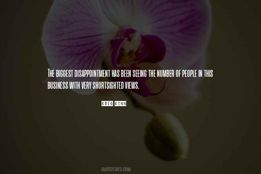 Quotes On Disappointment In Business #639257