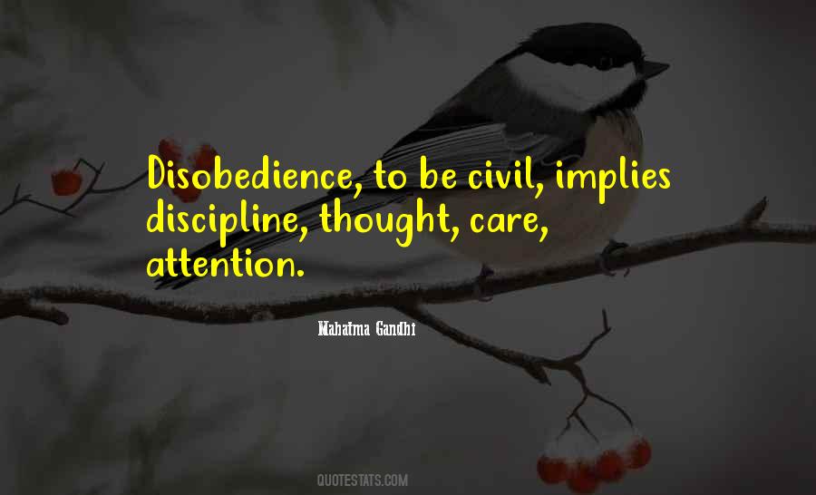 Quotes On Discipline By Mahatma Gandhi #413277