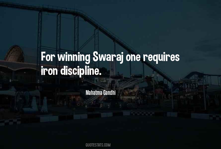 Quotes On Discipline By Mahatma Gandhi #441348