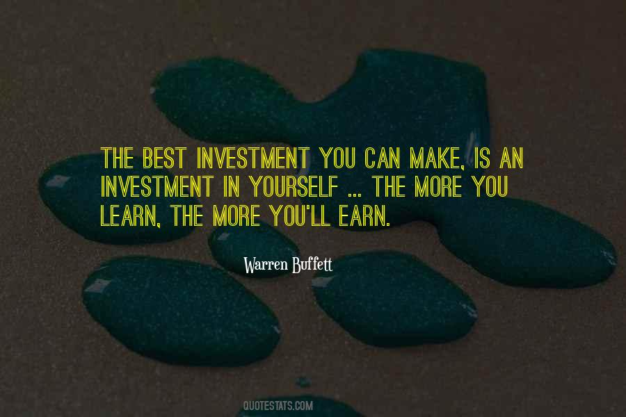 Top 32 Quotes On Earn While You Learn: Famous Quotes & Sayings About Earn While You Learn