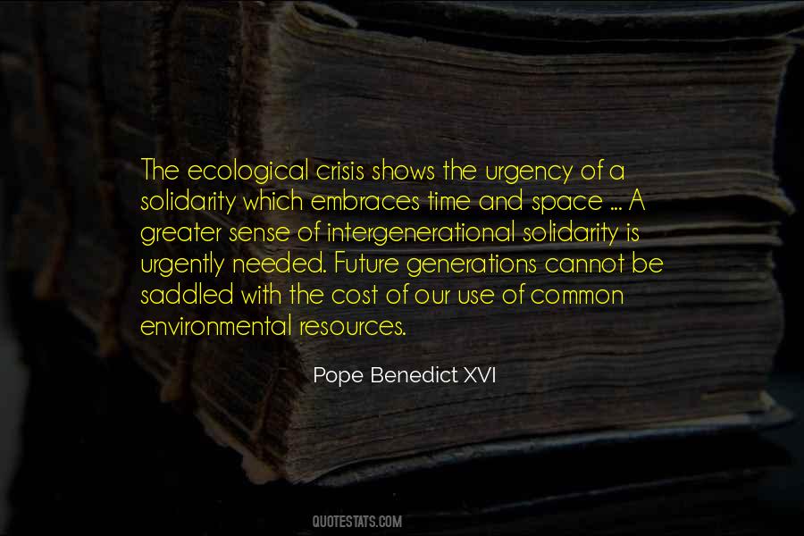 Quotes On Ecological Crisis #103898