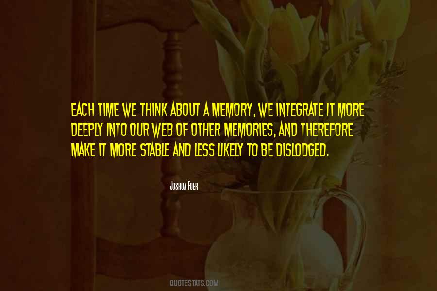 Time Memory Quotes #115641