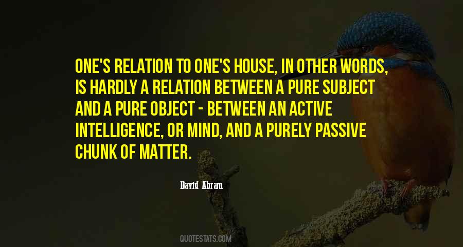 Subject And Object Quotes #54190