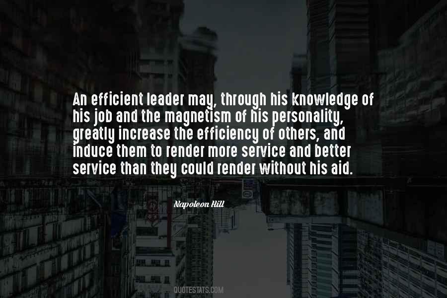 Quotes On Efficient Leader #274689