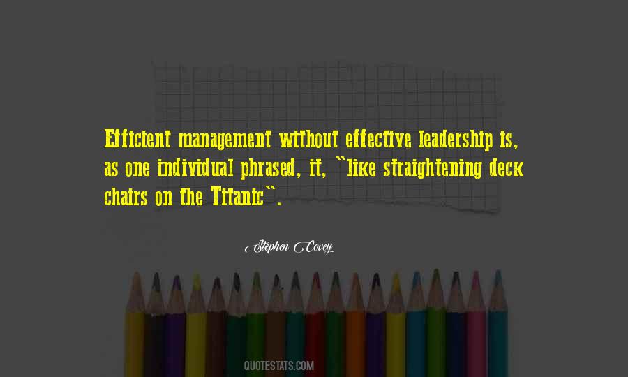 Quotes On Efficient Leadership #1174847