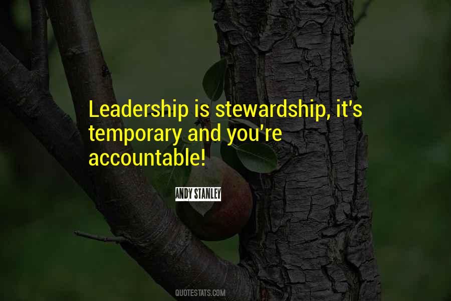 Accountable Leadership Quotes #755089