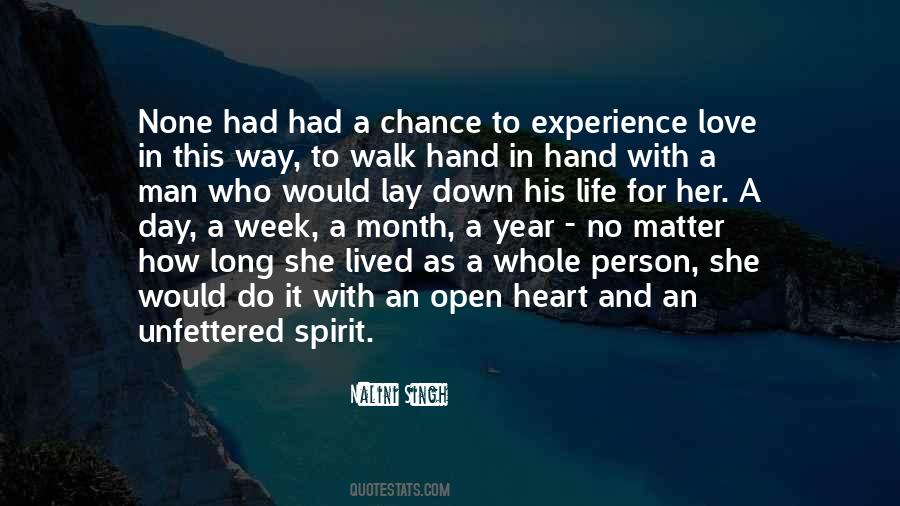 Experience Love Quotes #1223288