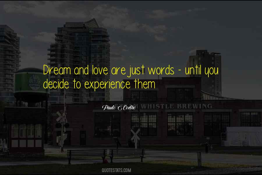 Experience Love Quotes #19309