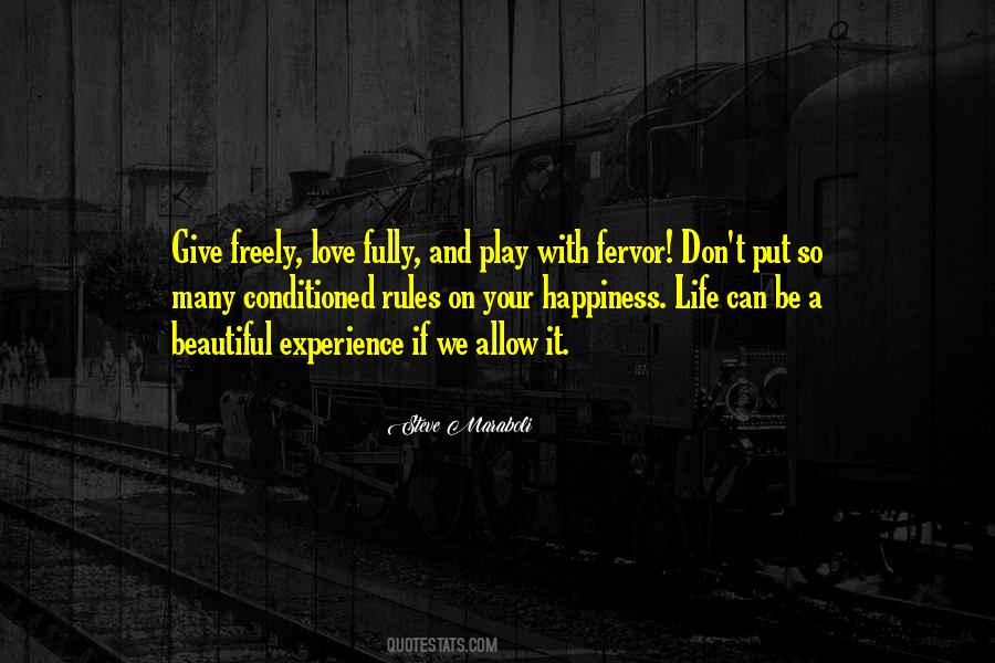 Experience Love Quotes #71965