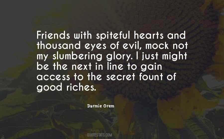 Quotes On Evil Hearts #608261