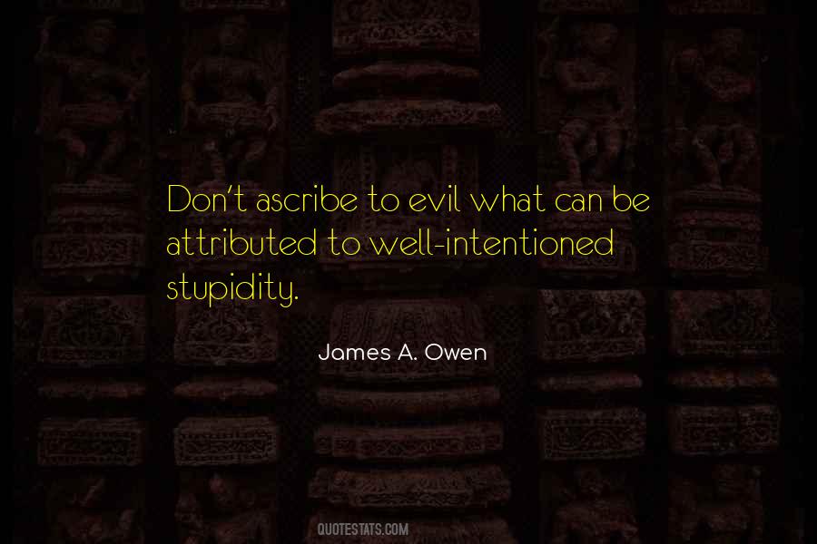 Quotes On Evil Intentions #817647
