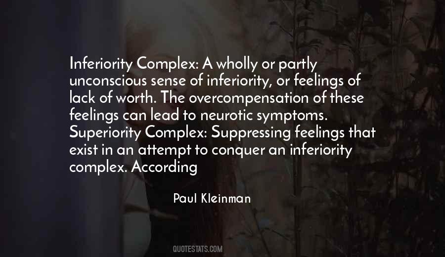 Sense Of Superiority Quotes #1212419