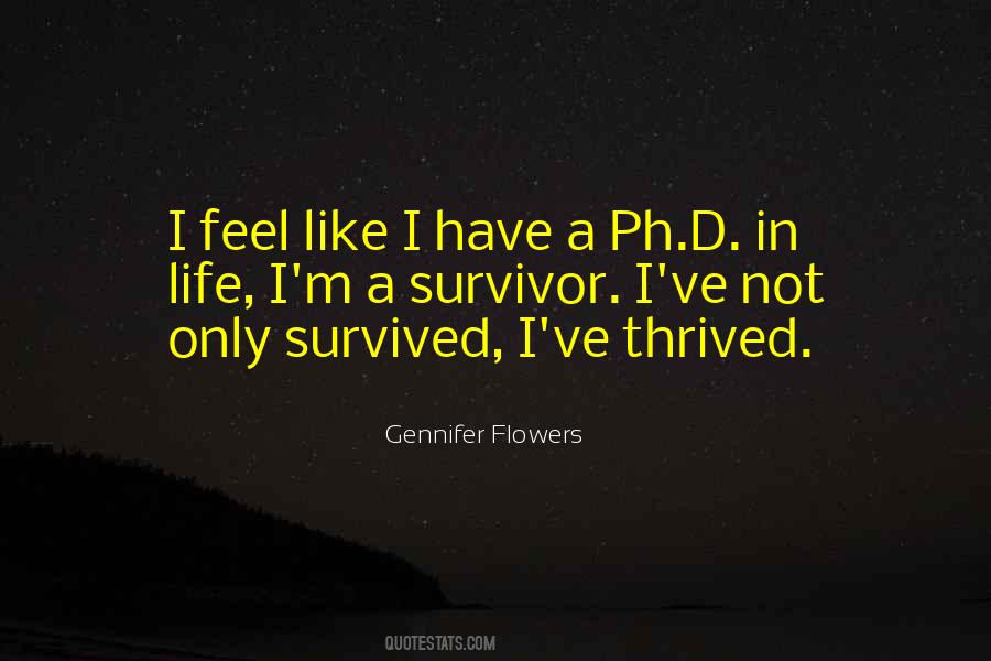 Quotes About Thrived #1541198