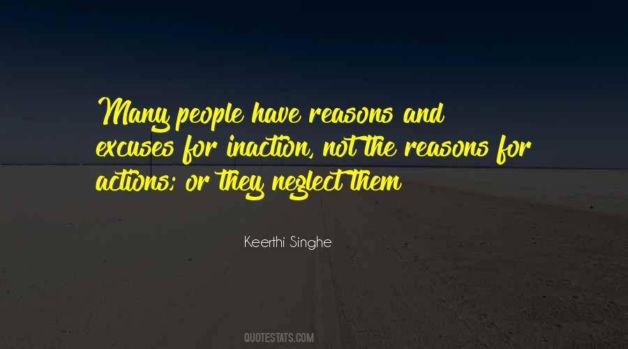 Quotes On Excuses And Reasons #1256394