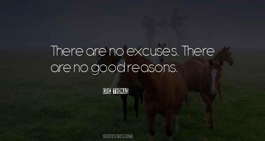 Quotes On Excuses And Reasons #50921