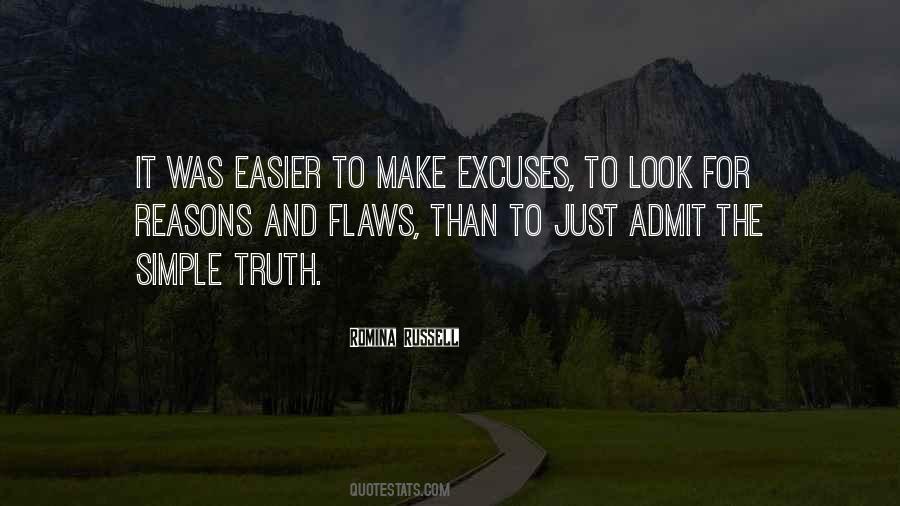 Quotes On Excuses And Reasons #54343