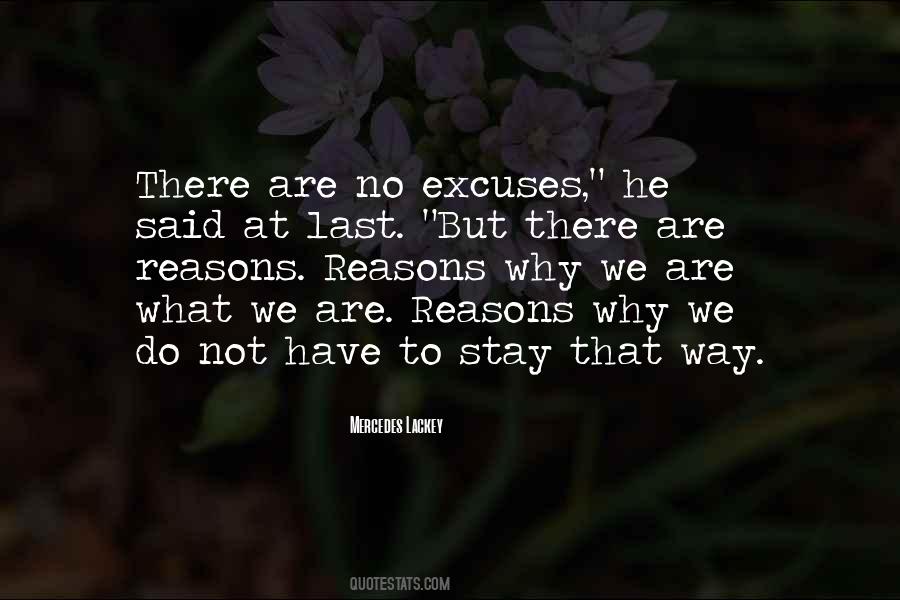 Quotes On Excuses And Reasons #693401