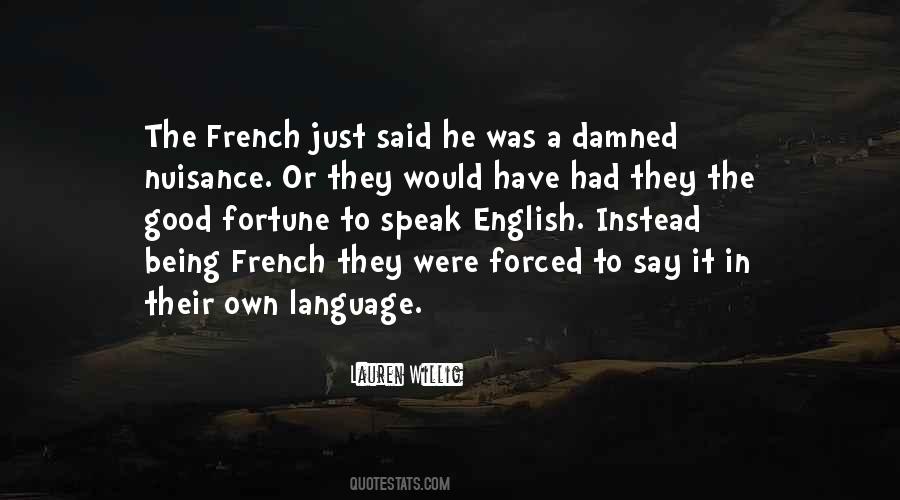 Speak French Quotes #1050636