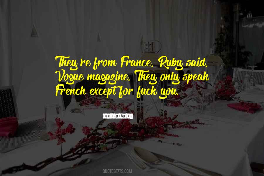 Speak French Quotes #695879