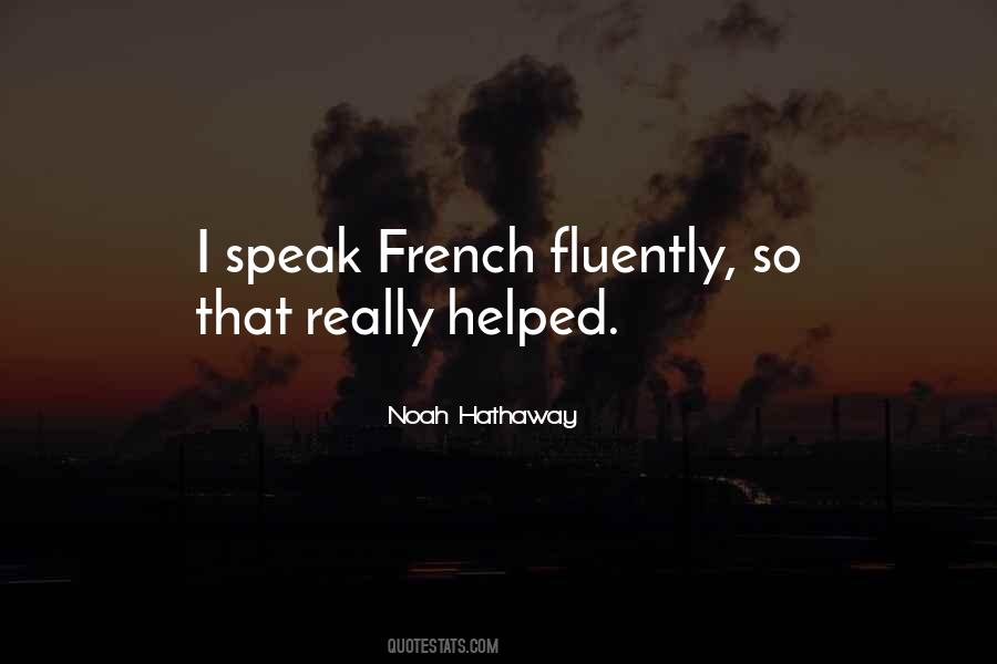 Speak French Quotes #909026