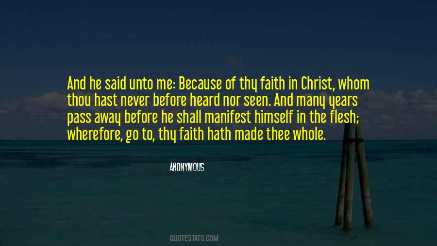 Quotes On Faith In Christ #1538086