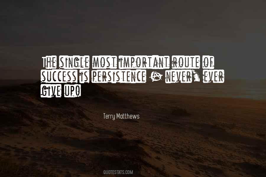 Never Give Up Persistence Quotes #1004421