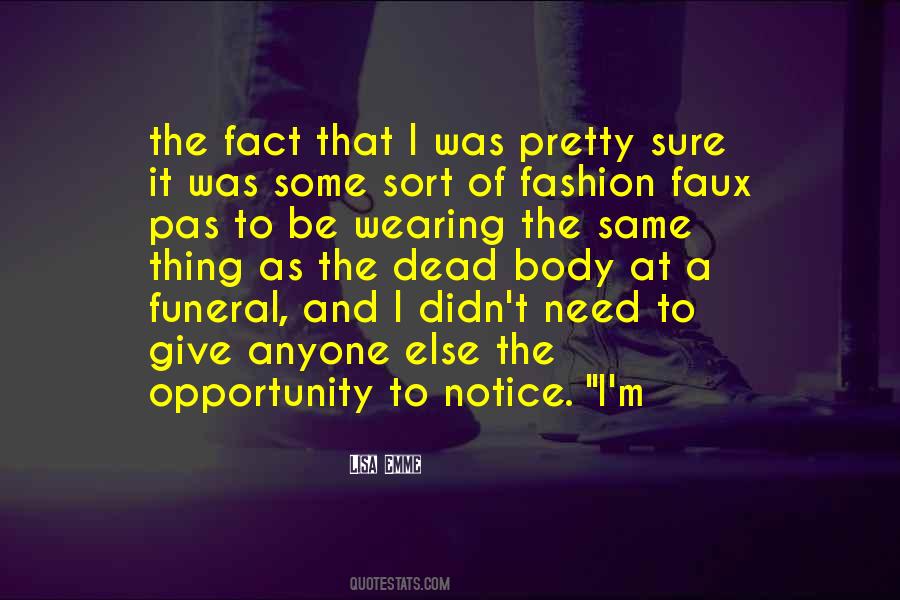 Quotes On Fashion Faux Pas #1267402