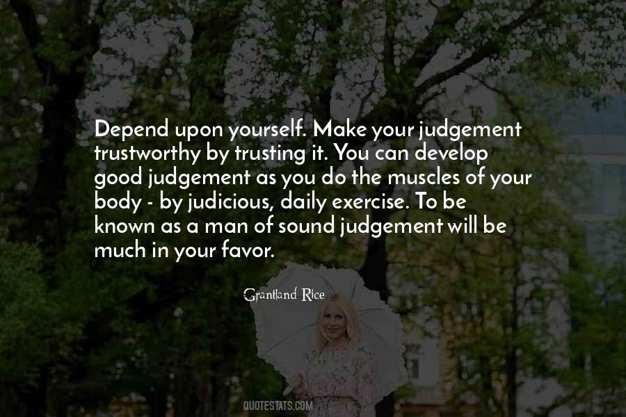 A Judgement Quotes #498603