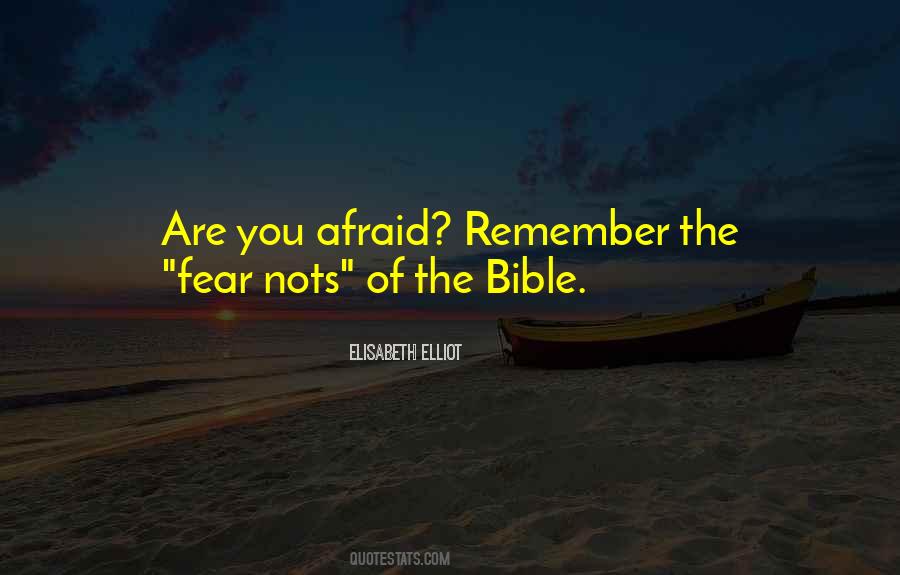 Quotes On Fear Bible #183355