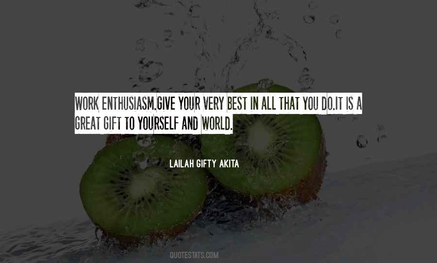 Work Enthusiasm Quotes #560330