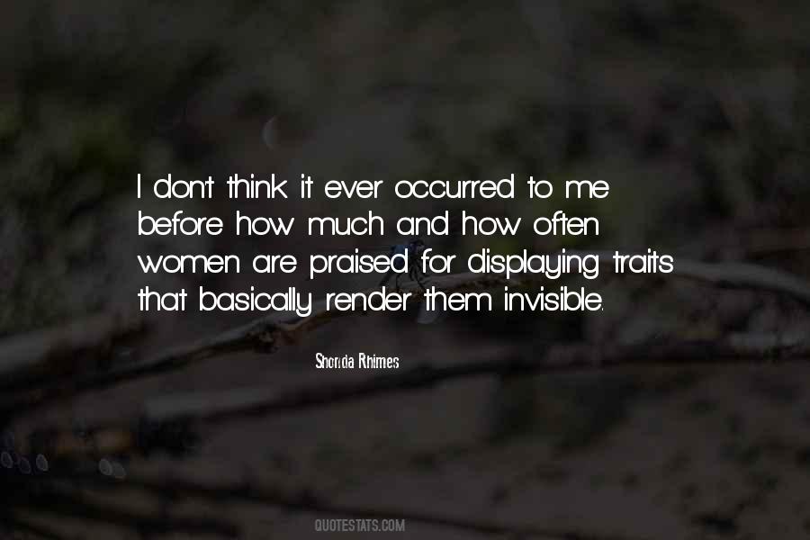 Invisible Women Quotes #9363