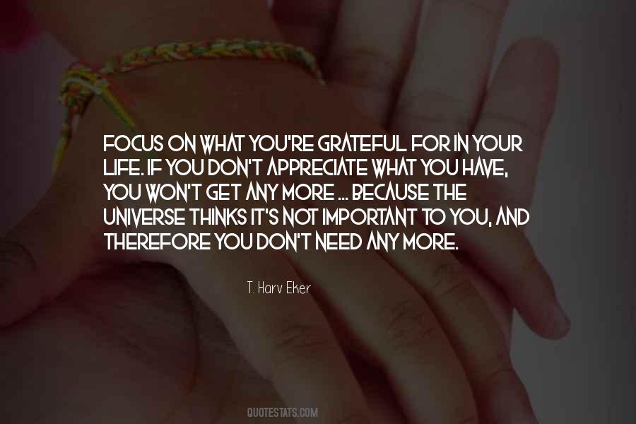 Quotes On Focus In Life #265114
