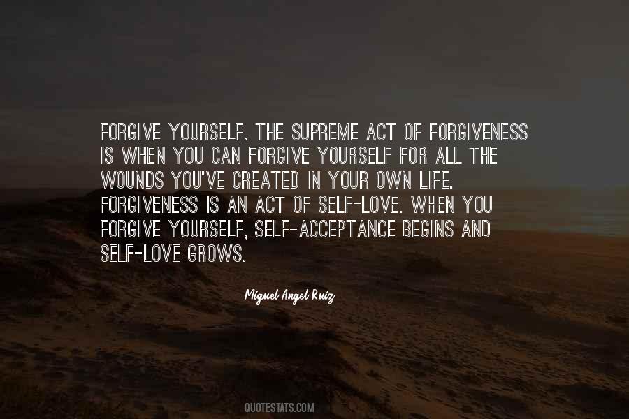 Quotes On Forgiveness Of Self #70379