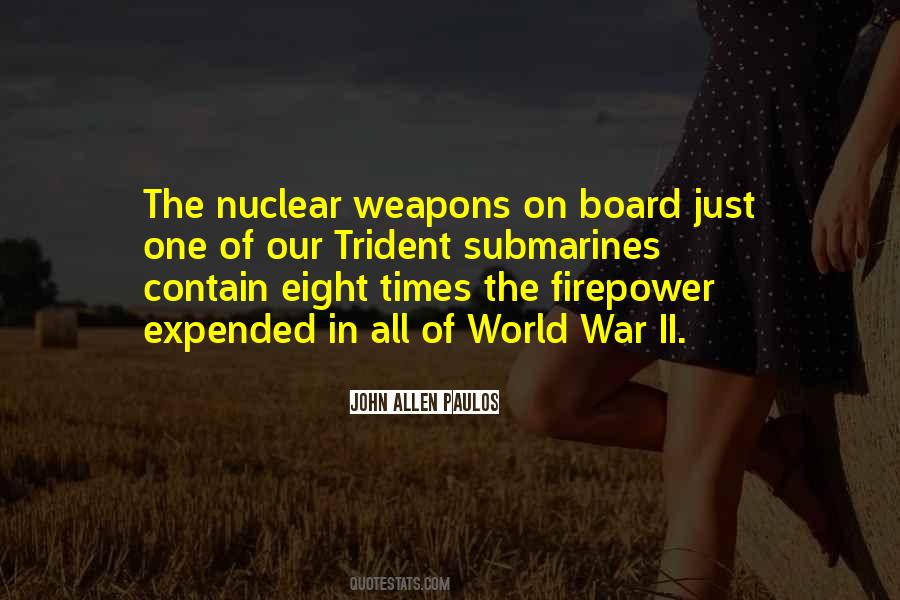 Quotes About Nuclear Submarines #338491