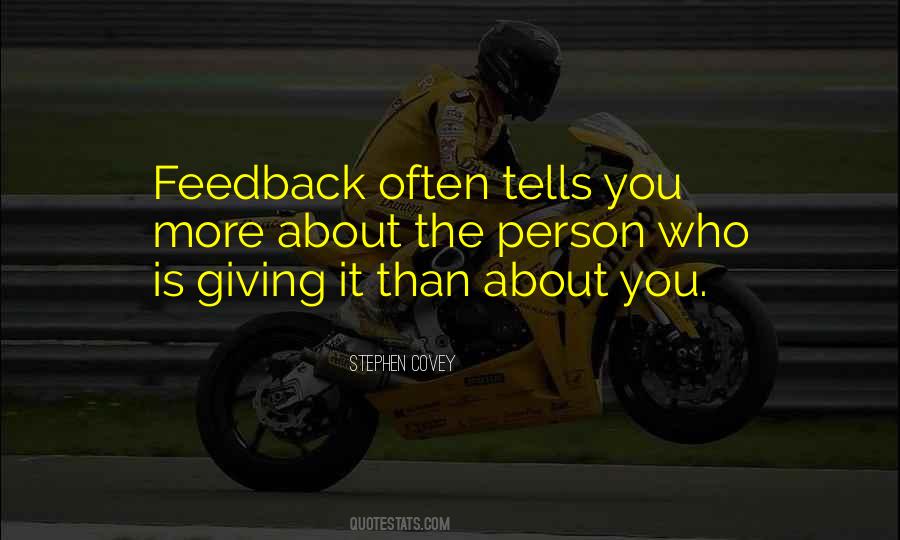 Quotes On Giving Feedback #1703552