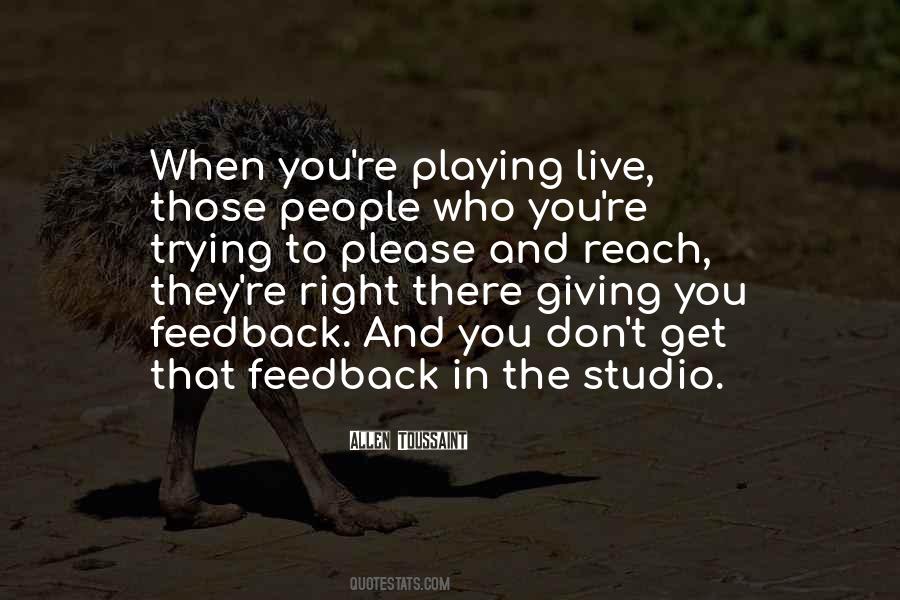 Quotes On Giving Feedback #598243