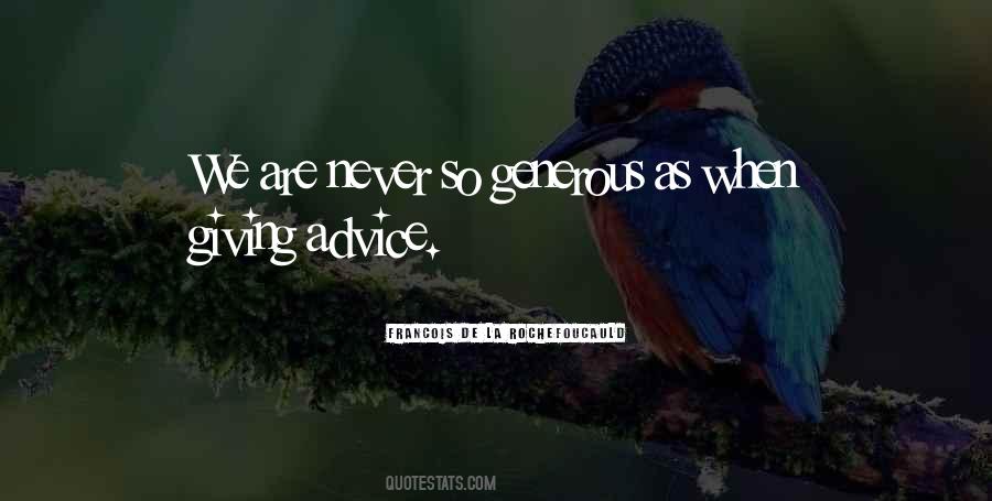 Quotes On Giving Out Advice #101143